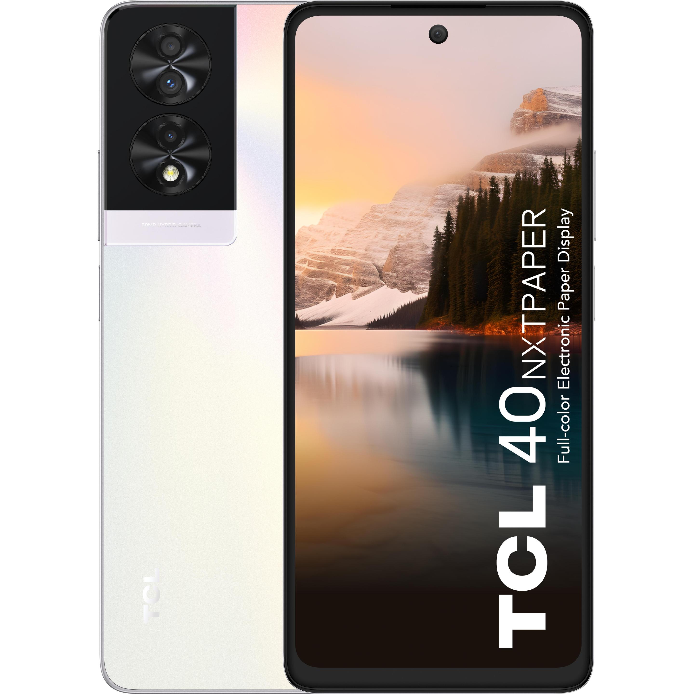 TCL 40 NxtPaper (256 GB, Opalescent, 6.78", Dual SIM, 50 Mpx, 4G), Smartphone, Grau