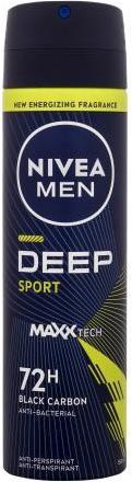 NIVEA Spray antitraspirante Uomo Deep Sport 150 ml (Getto vaporizzato, 150 ml)