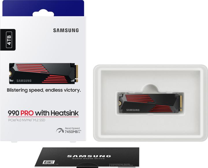 Actual product image Samsung 990 Pro Retail Version (4000 GB, M.2 2280)