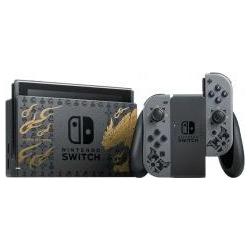 Nintendo Switch Console + Monster Hunter Rise Edition (UK) (Switch), Spielkonsole, Schwarz, Grau