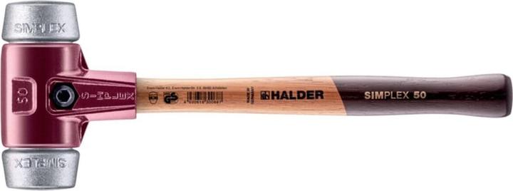 Produktbild Halder SIMPLEX-Vorschlaghammer, Weichmetall mit Tempergussgehäuse und Hickorystiel | D=80 mm | 3009.081 (4250 g)