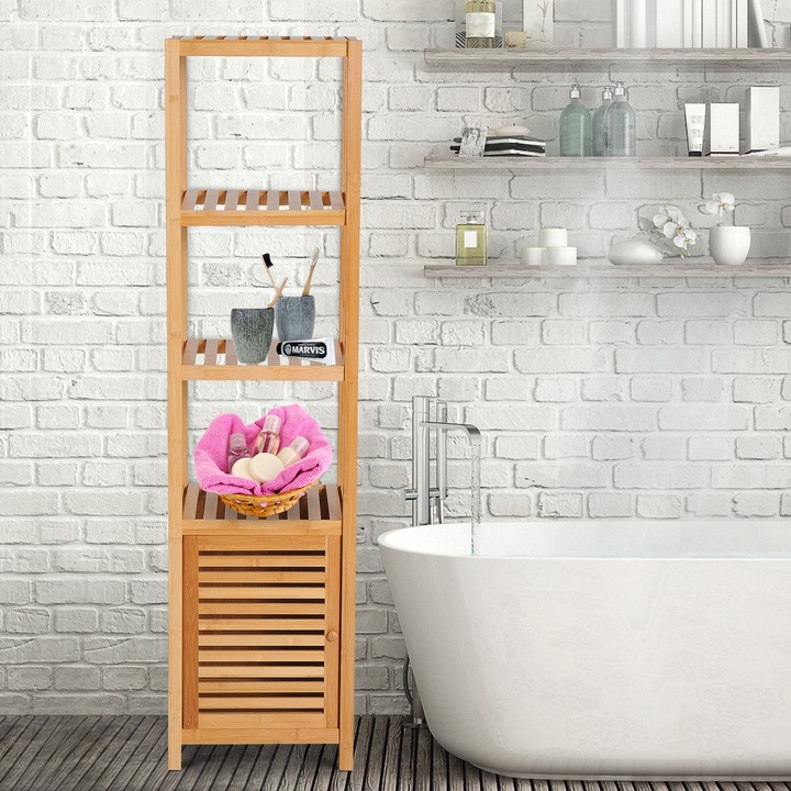 Actual product image Homcom Bathroom cabinet (36 x 33 x 140 cm)