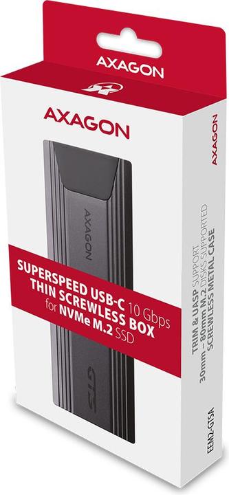 Produktbild Axagon EEM2-GTSA USB-C 3.2 Gen 2 - M.2 NVMe SSD Gehäuse (M.2 2230)