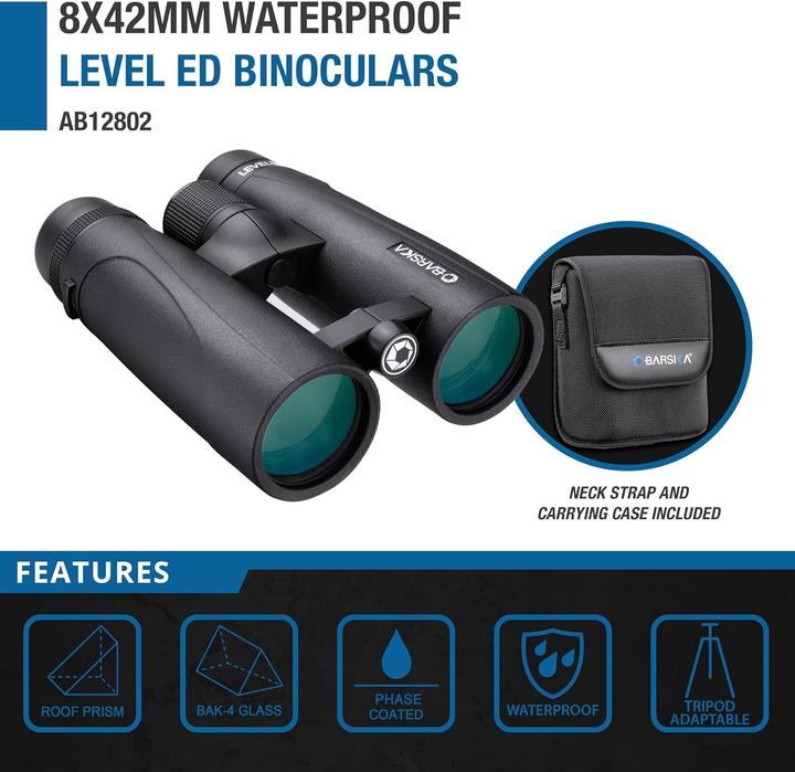 Actual product image Barska AB12802 Binocular Black (8x, 42 mm)