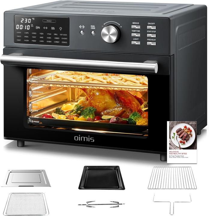 Image du produit Oimis Friteuse à air chaud multifonction avec programmes, accessoires et recettes