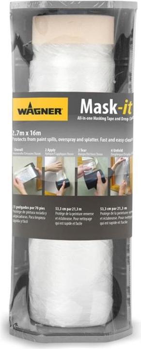 Produktbild Abklebefolie Mask-It inkl. Abroller 2,7 m x 16 m (90 mm)