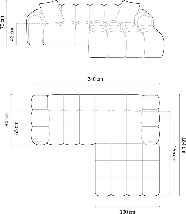 Produktbild Cosmopolitan Design Treno (Ecksofa)