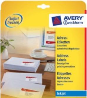Image du produit Avery Étiquettes d'adresse