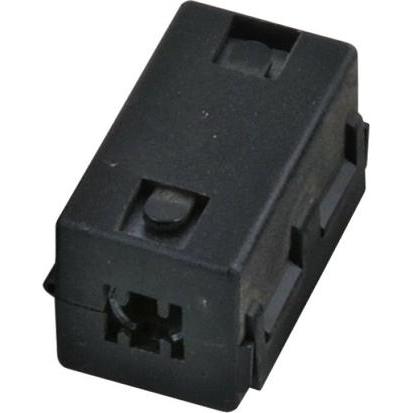 EFB Elektronik Nucleo toroidale in ferrite da 6,5 mm, nero, design: quadrato, Cavo di rete