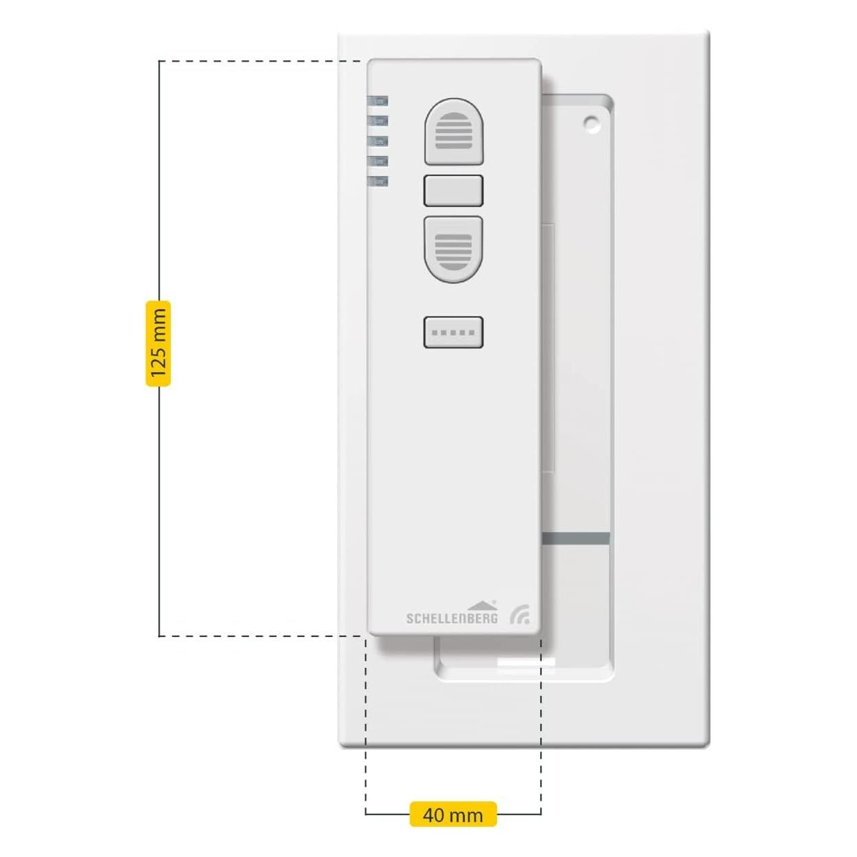 Schellenberg, Accessori Per Tecnologia Di Azionamento, 20016 Smart Home Radiocomando A 5 Canali Con 868,4 Mhz Telecomando Luce, Presa Di Corrente