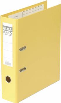 Actual product image Elba Folder rado plast, spine width: 50 mm, yellow DIN A4, cover outside/inside PVC, with replaceable (A4, 50 mm, 1 Piece)