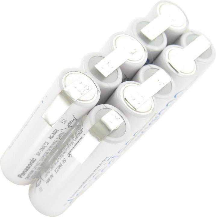 Produktbild Sanyo Eneloop 12 Volt Akku BK-3MCCE mit Lötfahnen (1 Stk., 2000 mAh, Ladegerät inkl. Akku)