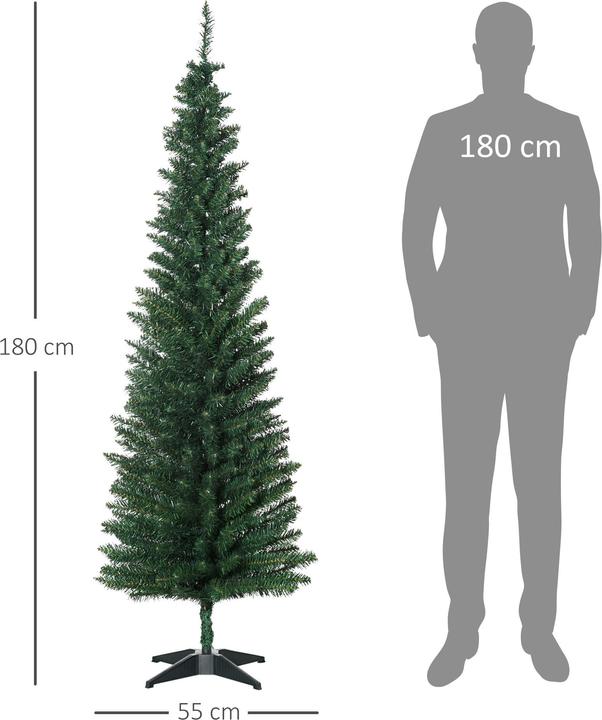 Produktbild Homcom Weihnachtsbaum mit Kunststoffständer (180 cm)