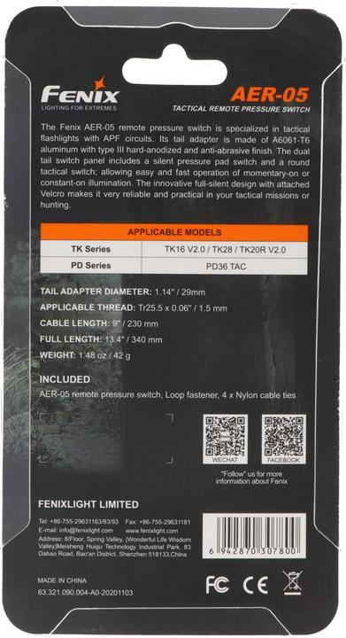 Produktbild Fenix Kabelschalter AER-05