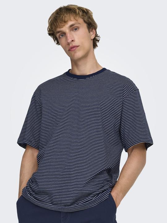 Produktbild Only & Sons Onsfred Life Rlx Ss Stripe Tee Noos (M)