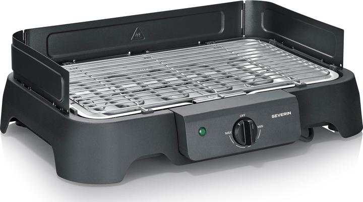 Severin PG 8593 Tischgrill (2000 Watt, Kunststoff, Grillfläche: 38 x 22 cm) (2 kW)