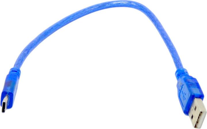 Purecrea 0.3m Typ C USB 2.0 Kabel Blau (0.30 m, USB 2.0)