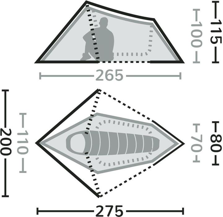 Produktbild Eureka! Spitfire Solo Tent (1.75 kg, 1 Person)