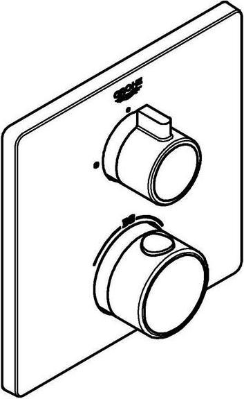 Actual product image Grohe Grohtherm thermostatic shower mixer