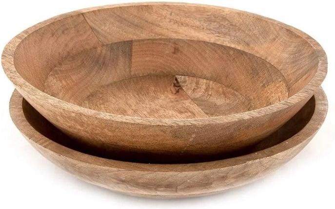Productafbeelding Natura Punto Houten schaal met brede rand, 30 x 10 cm