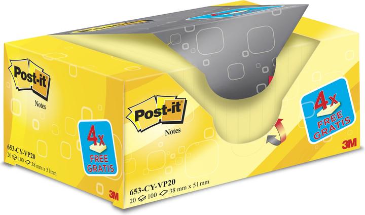 Post-it Haftnotzien 16 + 4 (38 x 51 mm)