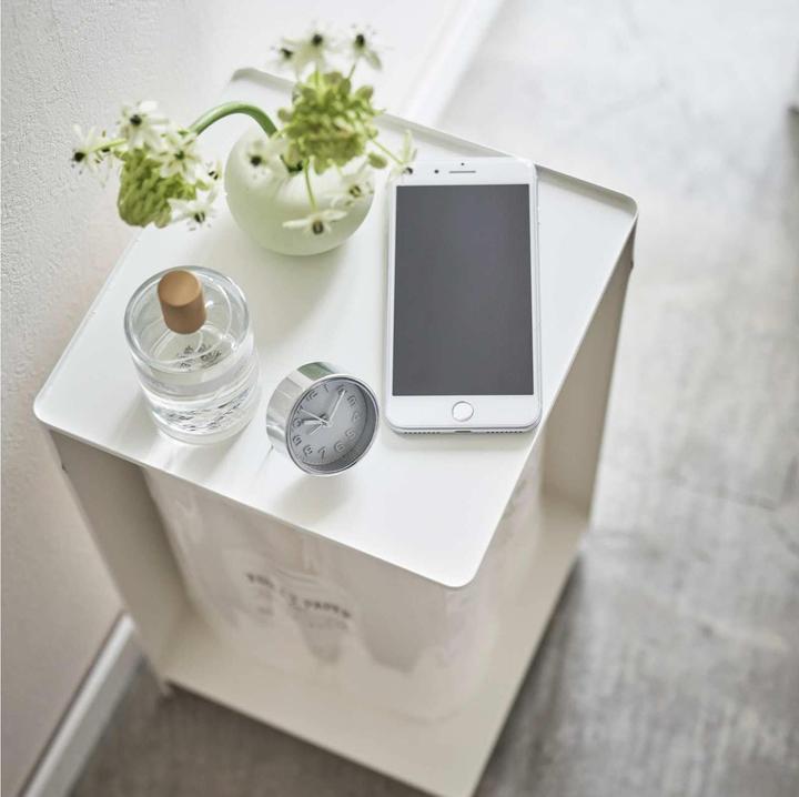 Actual product image Yamazaki Toilet roll storage with rolls TOWER