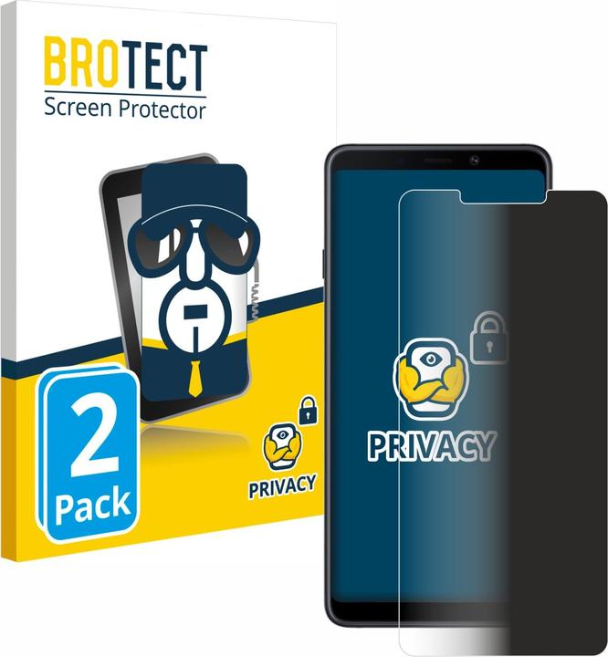 Actual product image BROTECT Anti-spy privacy film Blue light protection film (2 Piece, Samsung Galaxy A9 (2018))