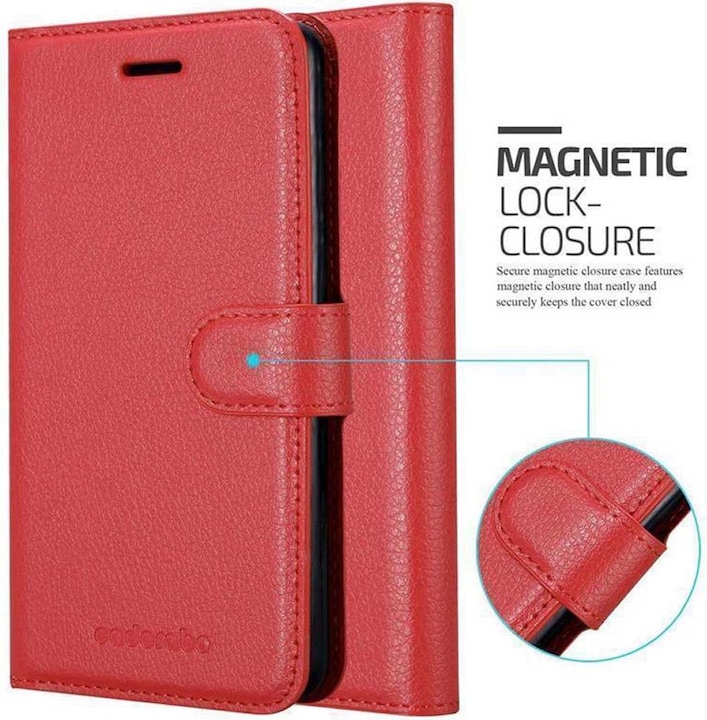 Actual product image Cadorabo Book with stand function cover (Motorola Moto G7)