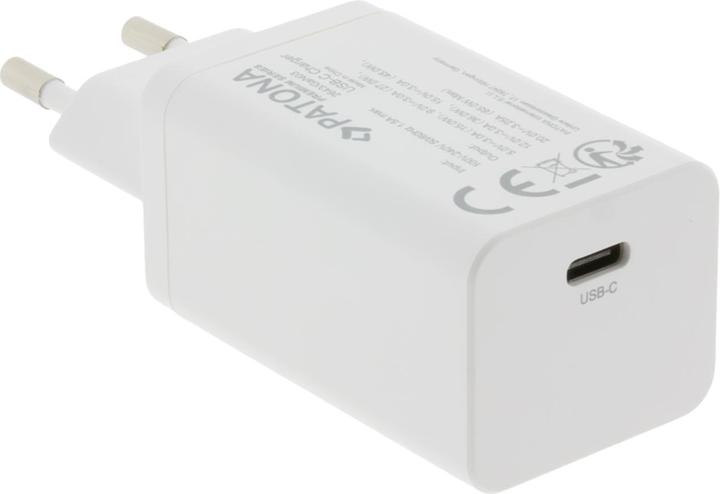 Actual product image Patona GaN PD Charger 65W USB-C white (65 W, 1 portion)