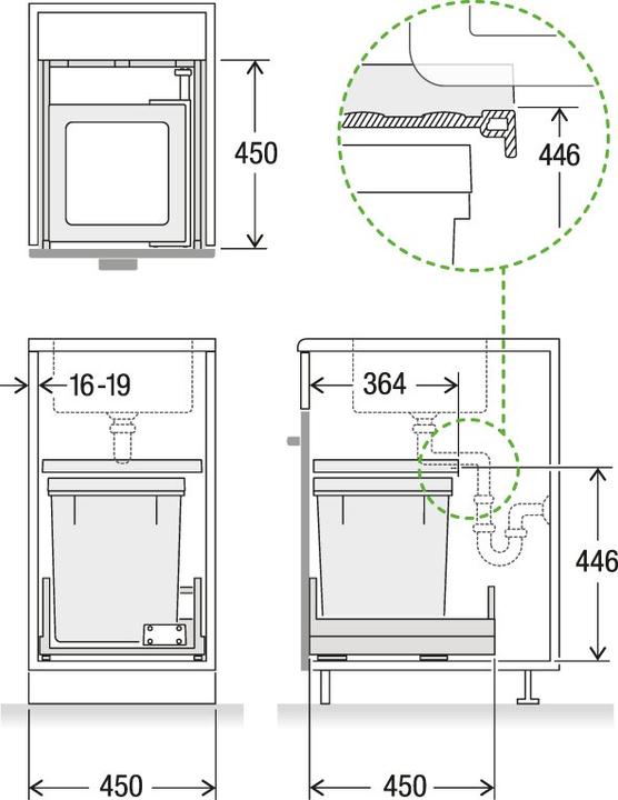 Actual product image Müllex X-LINE X45 Basic Pro (40 l)