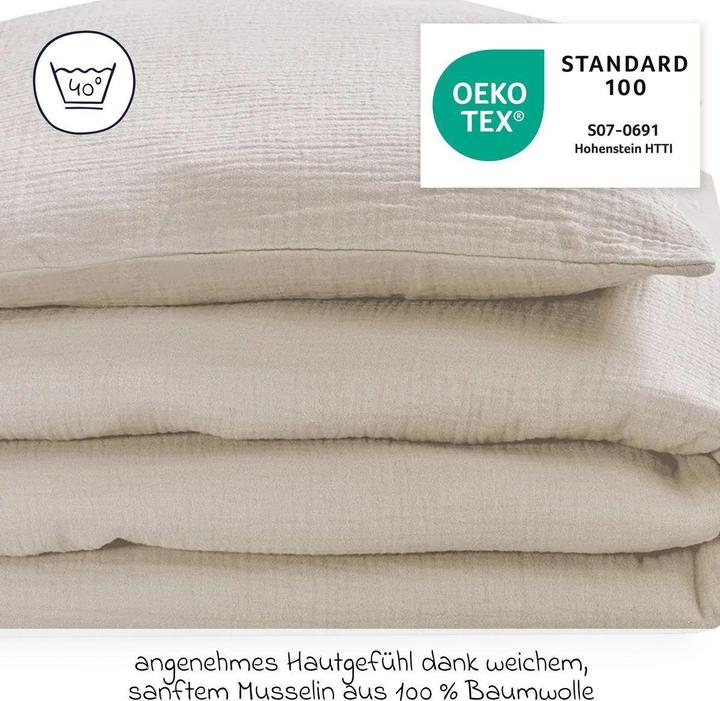 Immagine prodotto Julius Zöllner Biancheria da letto in mussola, sabbia