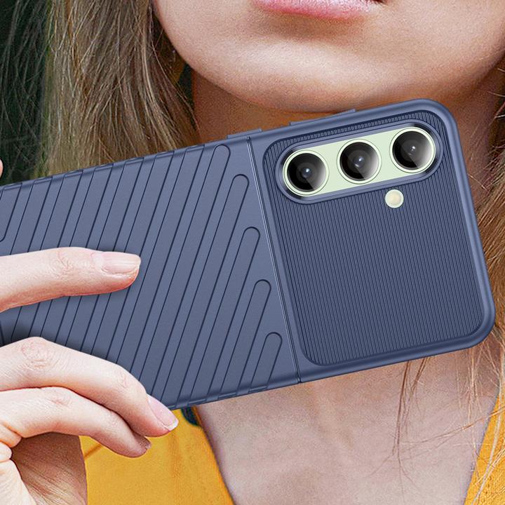 Actual product image Hurtel Thunder Case Hülle für Samsung Galaxy S24 FE Silikon Panzerhülle - Blau (Samsung Galaxy S24 FE)
