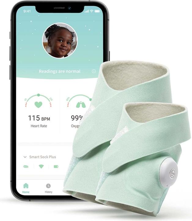 Produktbild Owlet Smart Sock Plus (Babyphone Audio, 50 m)