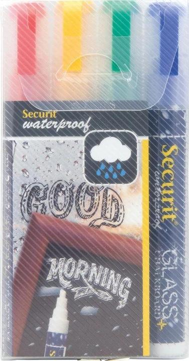 Produktbild Securit Kreidestift (Gelb, Grün, Blau, Rot, 6 mm, 4 x)