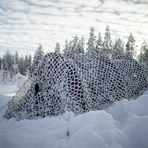 Productafbeelding Buteo Photo Gear Camouflagenet 3 wit/grijs 2,4x3 m