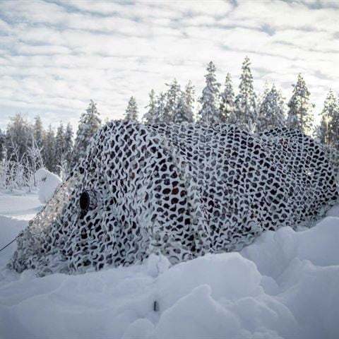 Productafbeelding Buteo Photo Gear Camouflagenet 3 wit/grijs 2,4x3 m