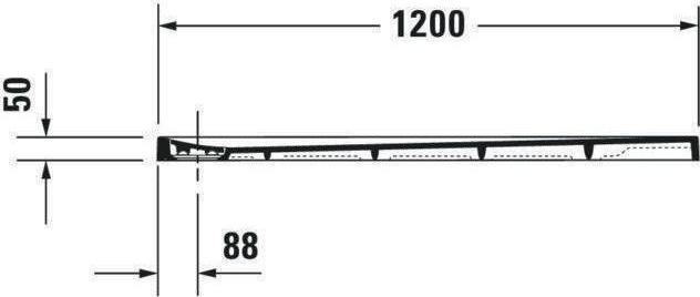 Actual product image Duravit Rectangular shower tray STONETTO 1200x1000x50mm white