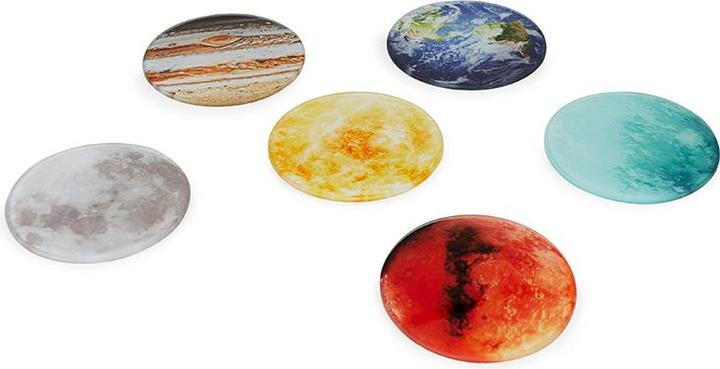 Balvi Planets coaster (6 x, Glass coaster)