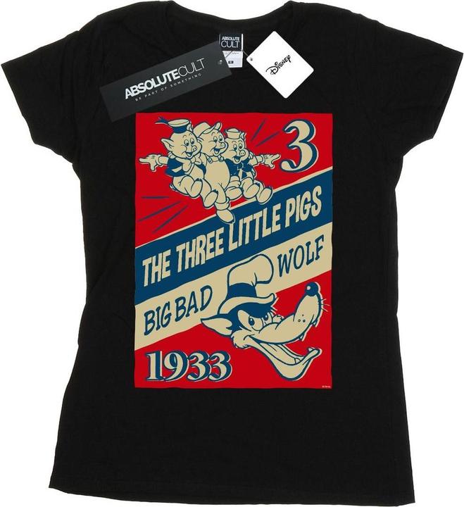Produktbild Disney Three Little Pigs And The Big Bad Wolf TShirt (XXL)