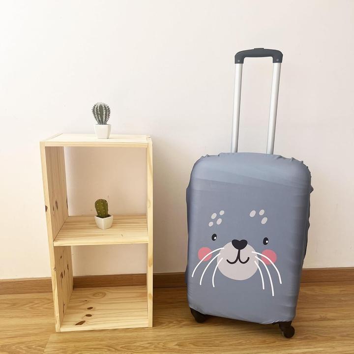 Produktbild Well Home Kofferset mit Schutzbezug Cutie Cat, 4 Räder und Teleskopgriff