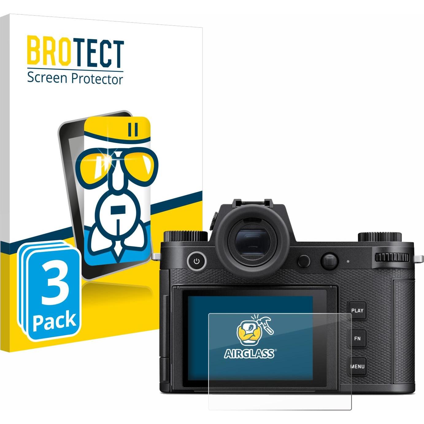 BROTECT AirGlass Panzerglasfolie (Displayschutz), Kameraschutz