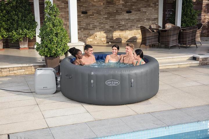 Actual product image Bestway LAY-Z-SPA Santorini Energieeffizienter s marter aufblasbarer Whirlpool 5–7 Pers. (7 Persons)