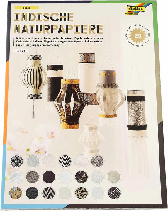 Image du produit Folia Bloc à motifs India Delhi (170 g/m², 20x)