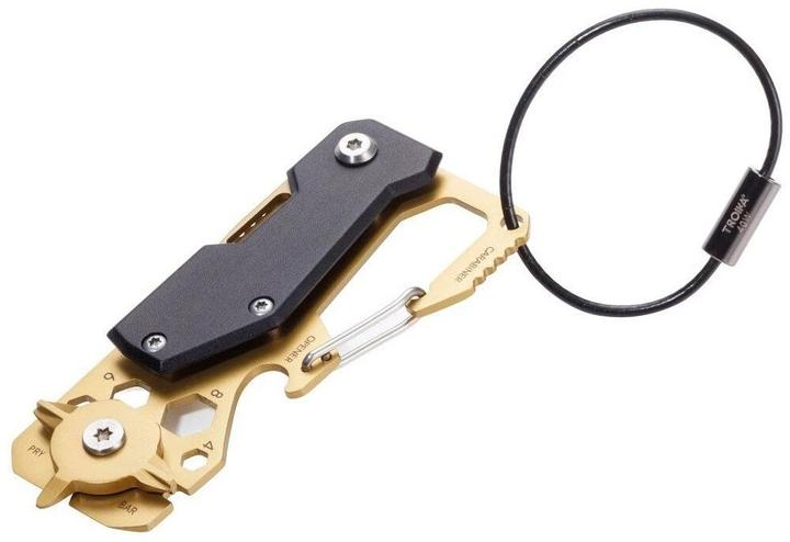 Produktbild Troika Taschenmesser Toolinator 10 Funktionen Gold/Schwarz (0.45 cm)