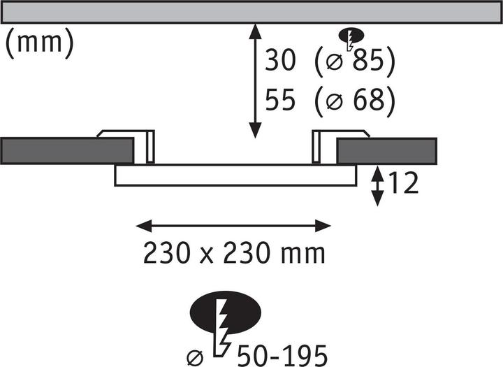 Actual product image Paulmann Built-in panel Areo VariFit (2200 lm)