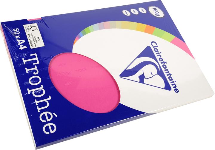 Produktbild Clairefontaine Kopierpapier Trophee A4 160g/qm 50 Blatt fuchsia (160 g/m², A4)