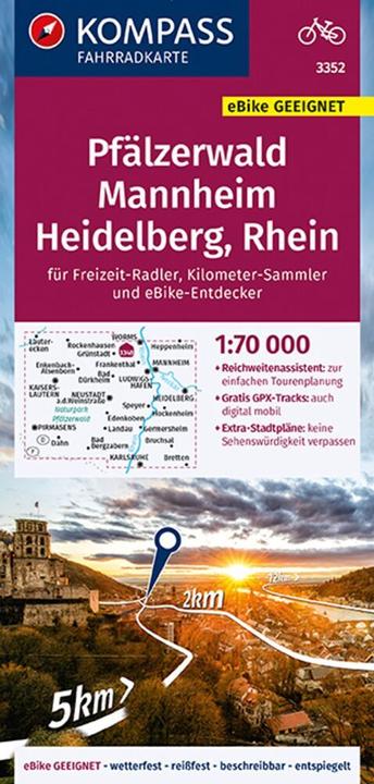 Actual product image Compass Cycle Route Palatinate Forest, Mannheim