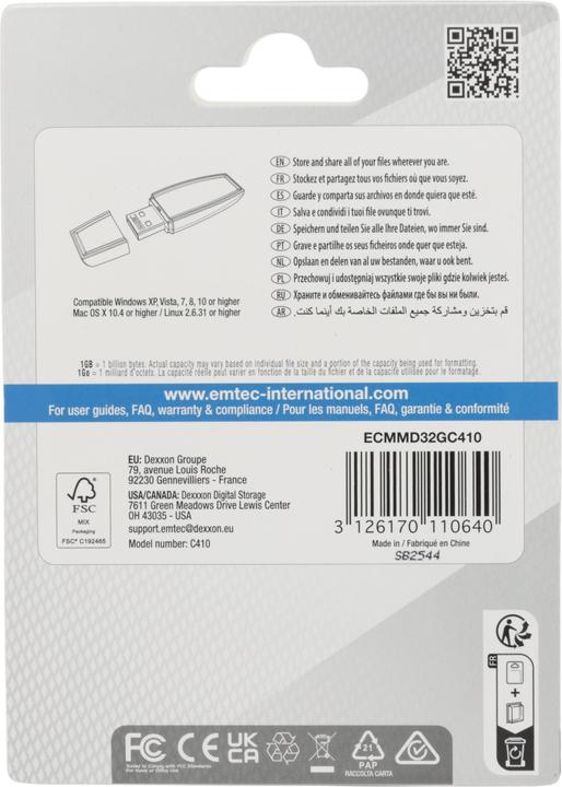 Produktbild Emtec C410 Color Mix (32 GB, USB-A)