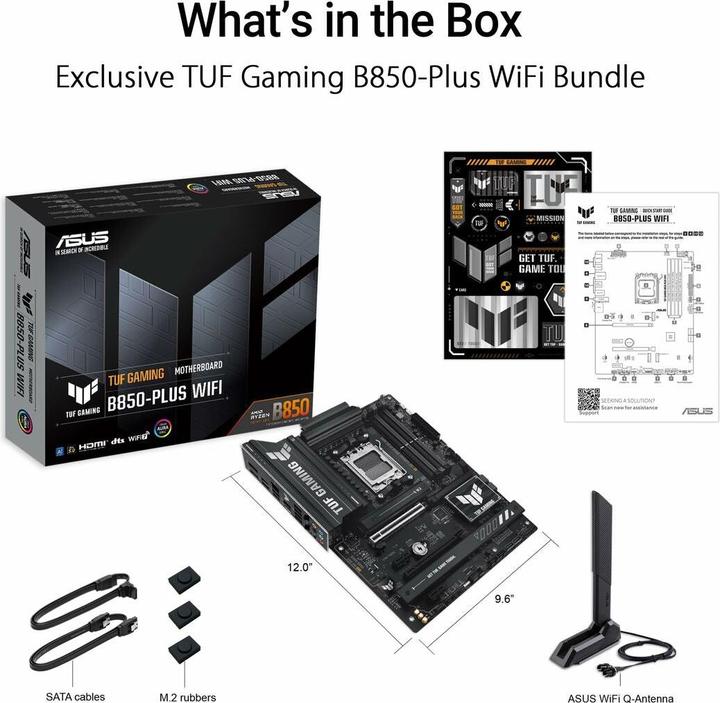 Actual product image ASUS TUF Gaming B850-Plus Wifi (AM5, AMD B850, ATX)