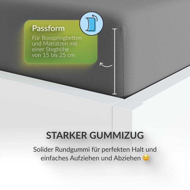 Produktbild Etérea Microfaser Jersey Spannbettlaken (100 x 200 cm, 90 x 200 cm)